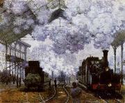 The Gare Saint-Lazare Arrival of a Train, Claude Monet